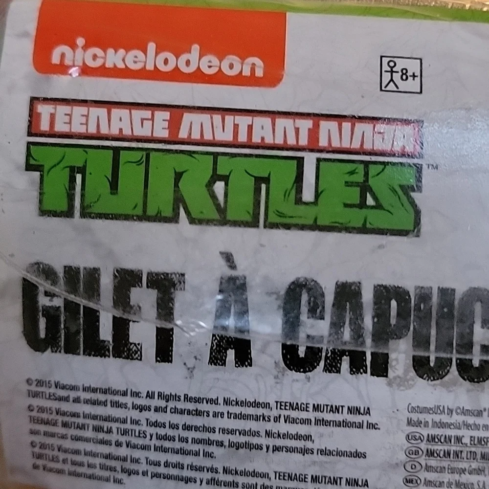 Viacom Teenage Mutant Ninga Turtle Boys Costume Hoodie